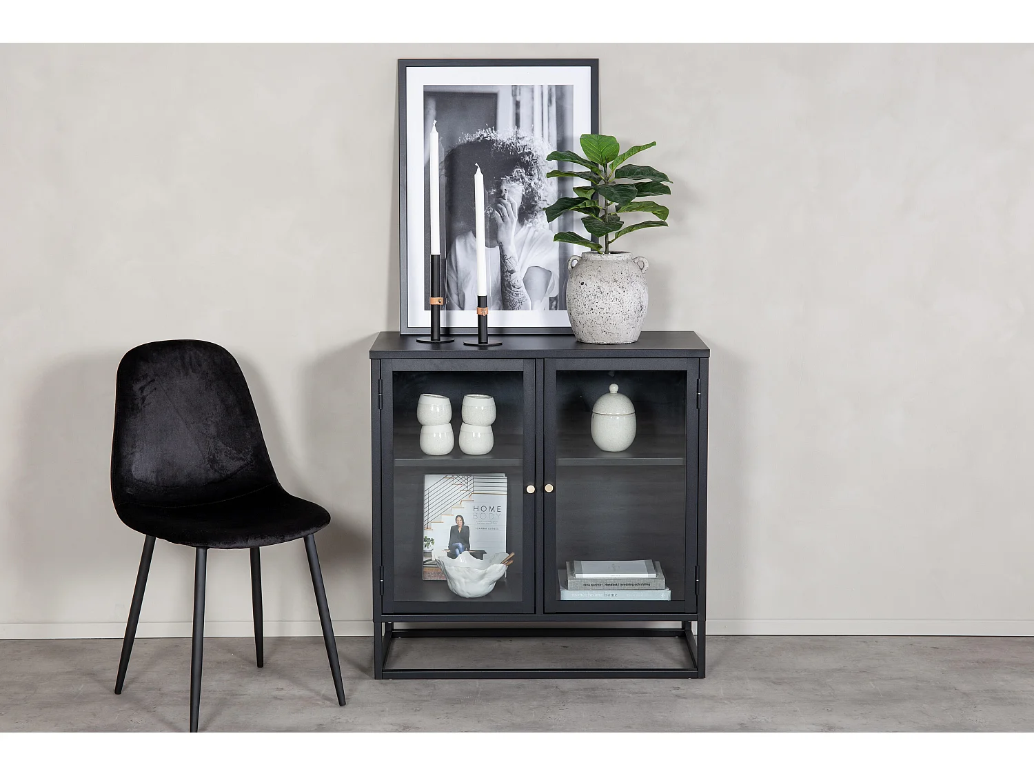 Vitrine BAKAL SC85 2D 85x40x85 Preto