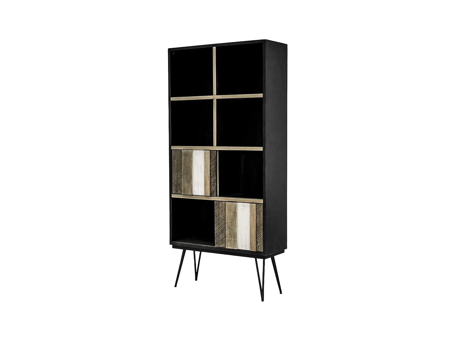 Vitrinekast ADESSO SC90 2D 90x35x195 Beige