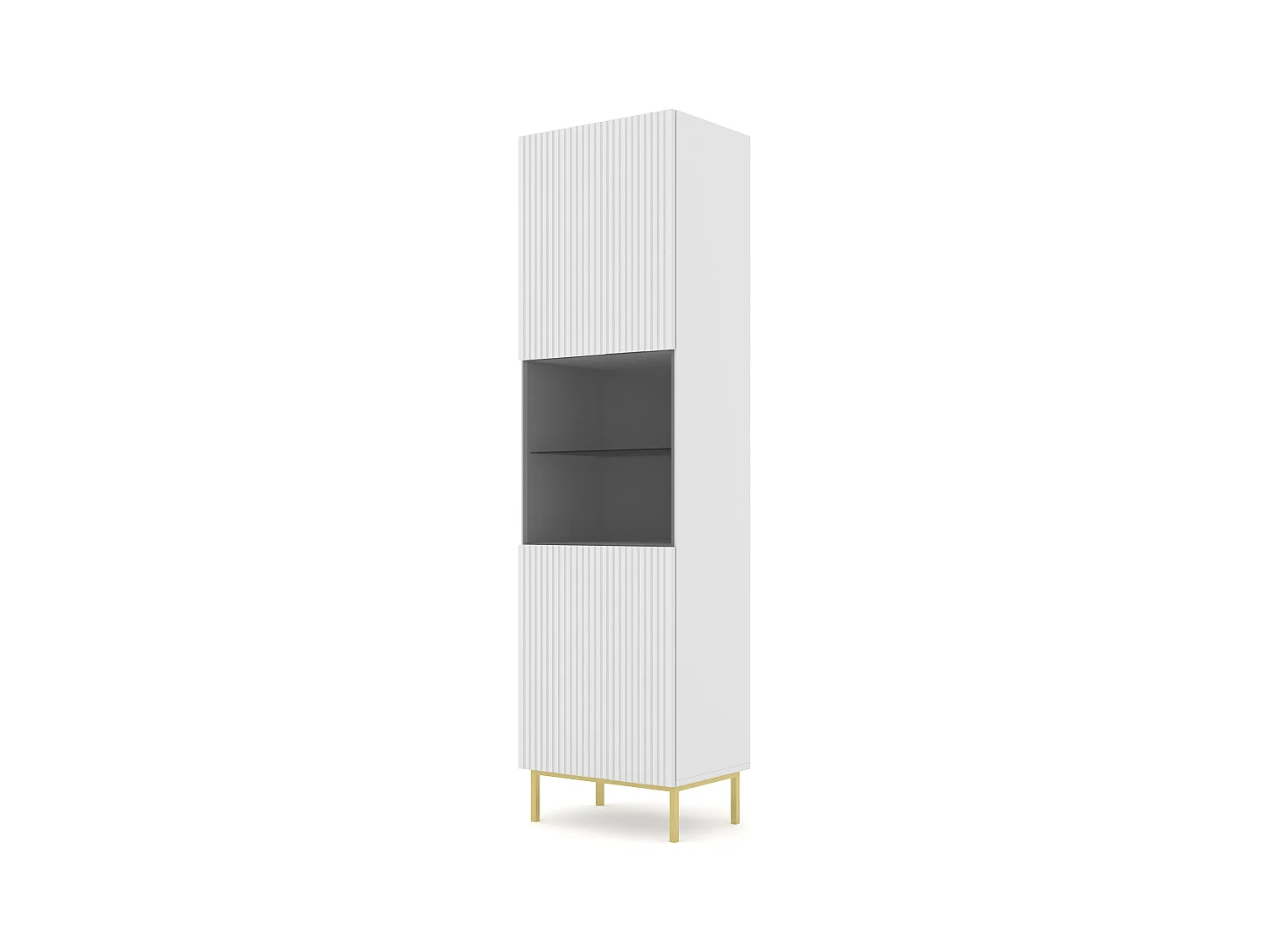 Vitrinekast RAVENNA B SC60 1D 60x42x217 Wit