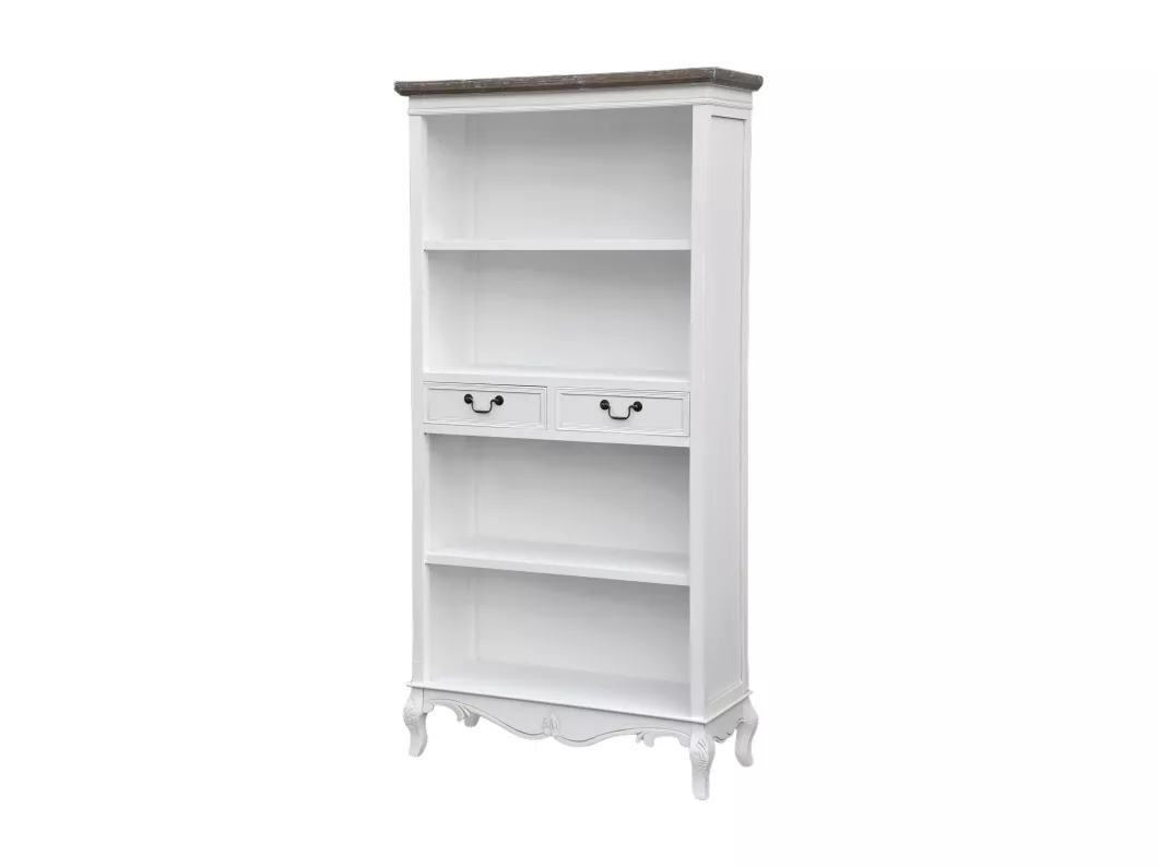 Kauf Unique Vitrinenschrank RIMINI WHITE SC90 2D 90x35x179 Weiß