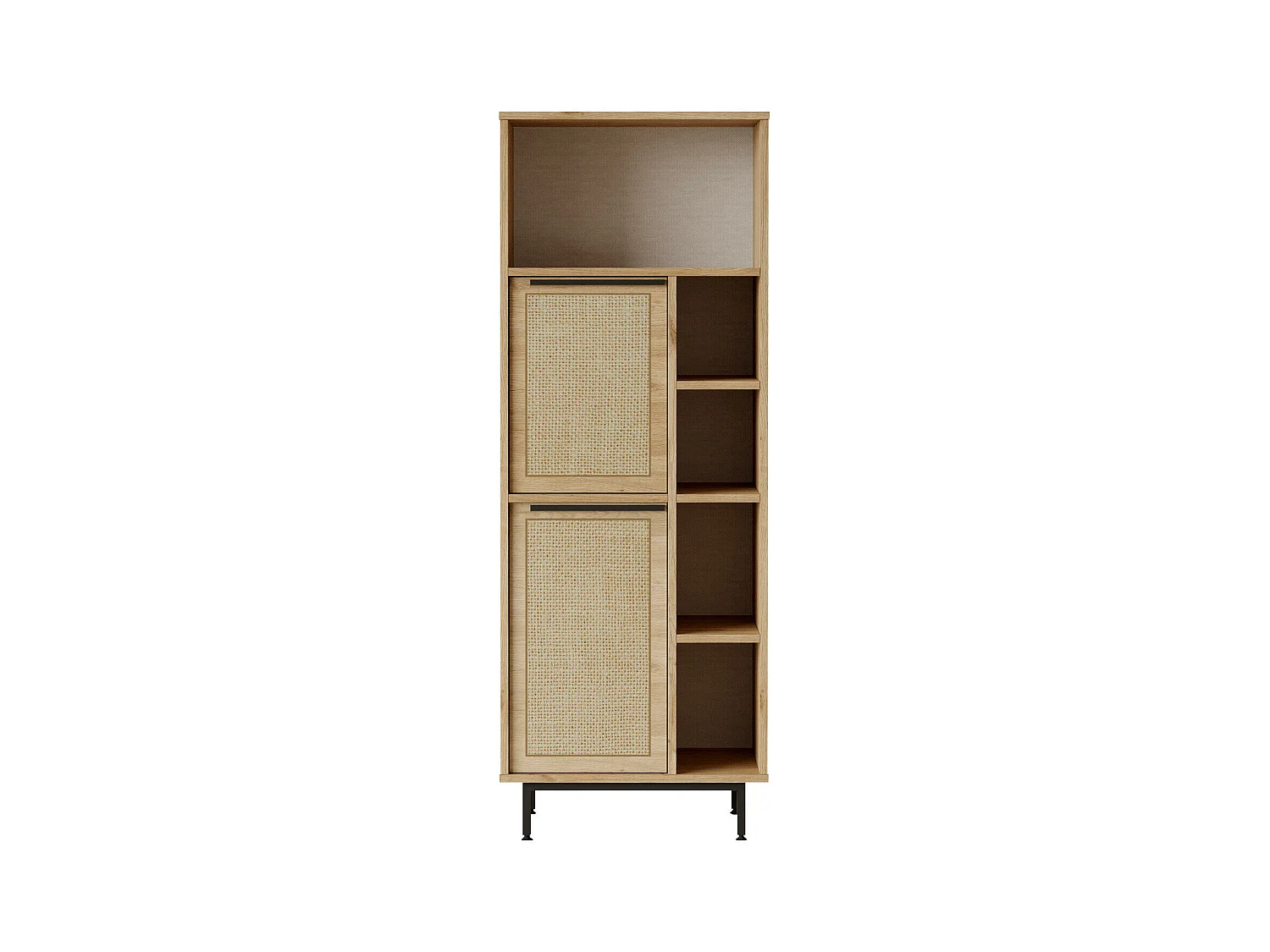 Vitrinekast OCEAN SC60 2D 60x36x162 Lichtbeige