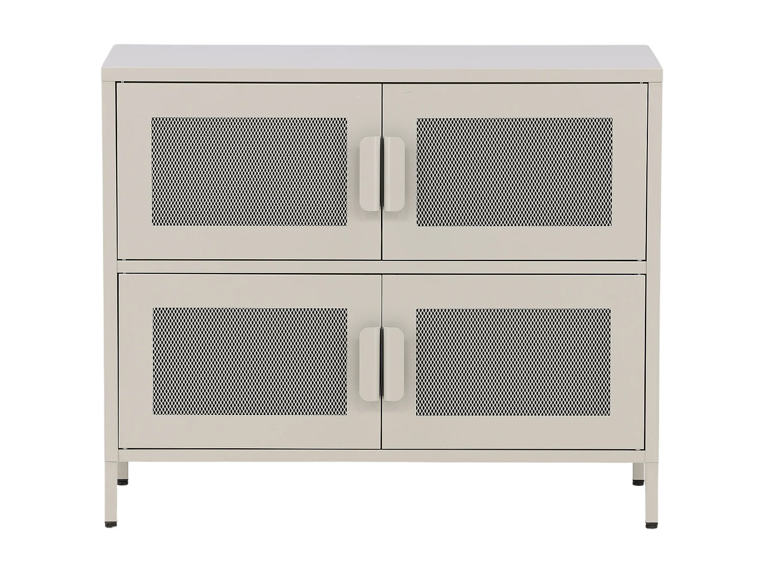 Vitrinekast NETT SC90 4D 90x40x75 Beige