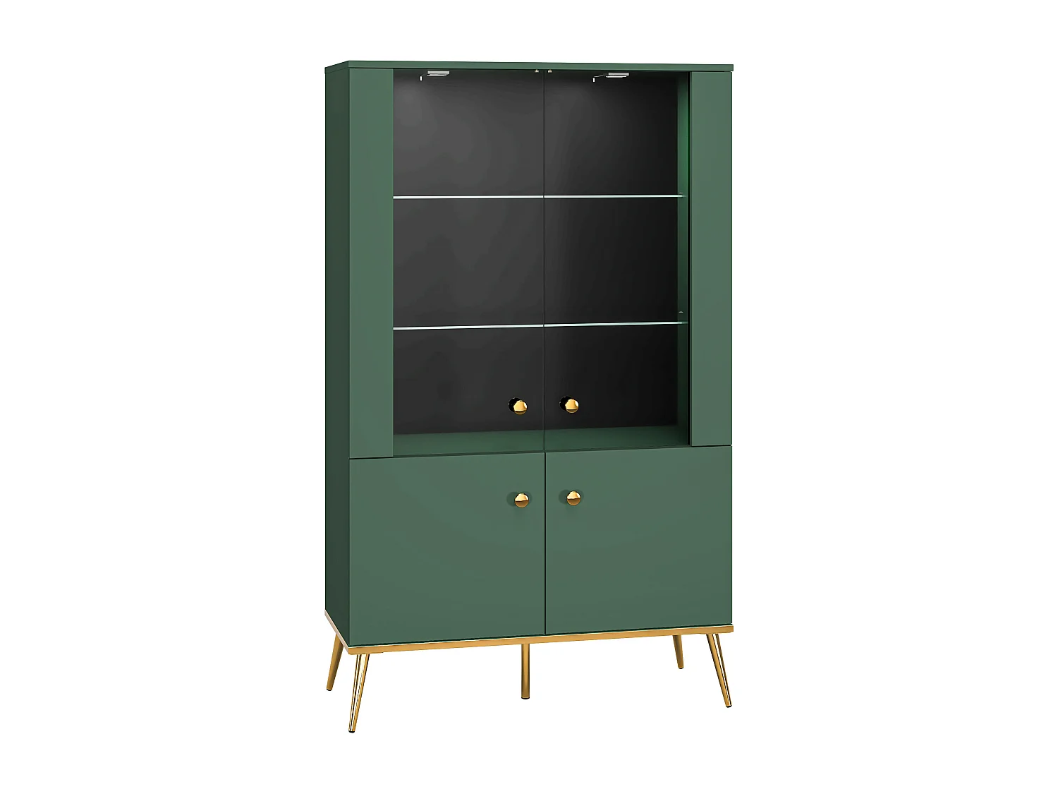 Vitrine FORT SC92 4D 92x40x152 Verde