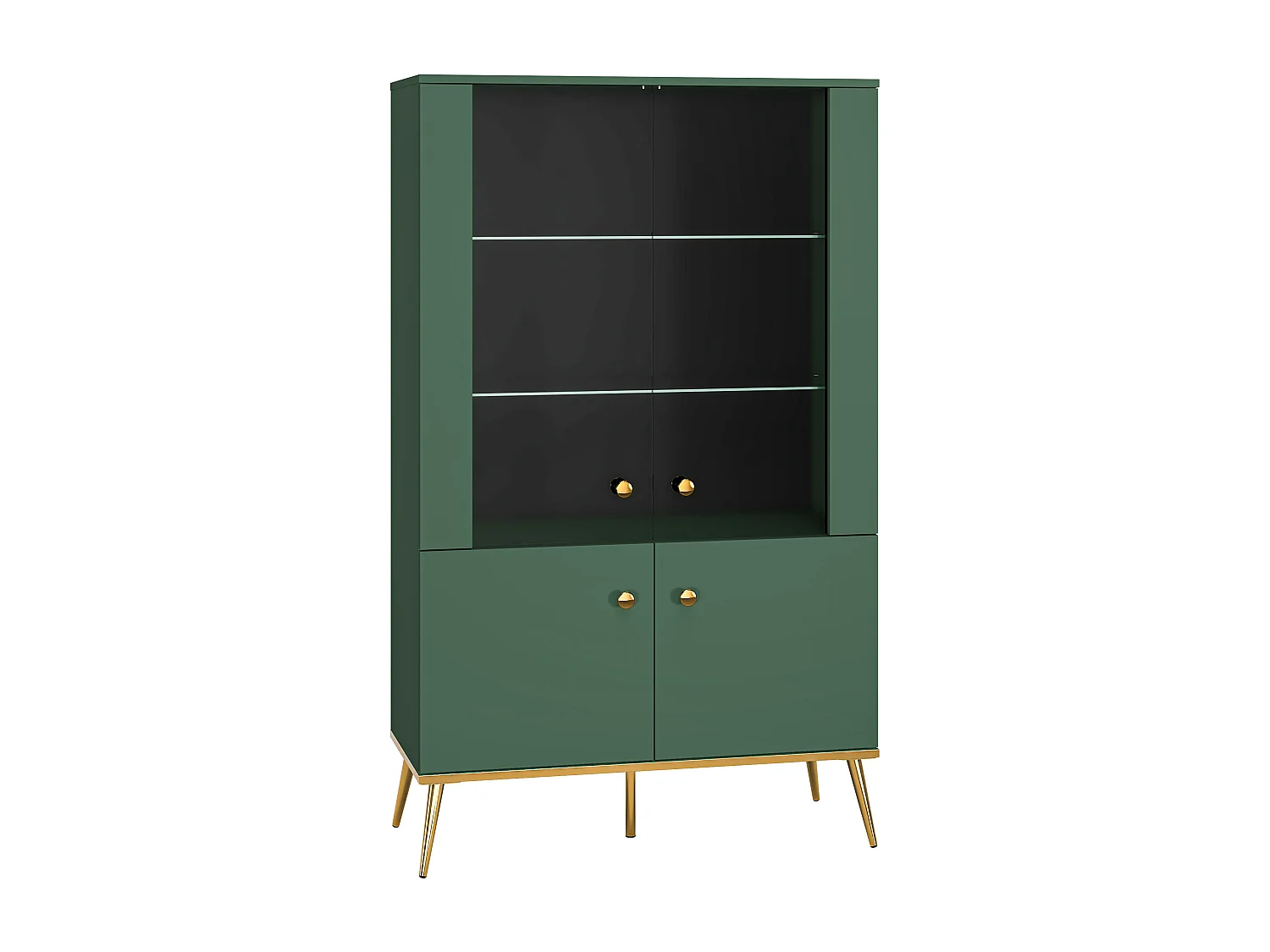 Vitrine FORT SC92 4D 92x40x152 Verde