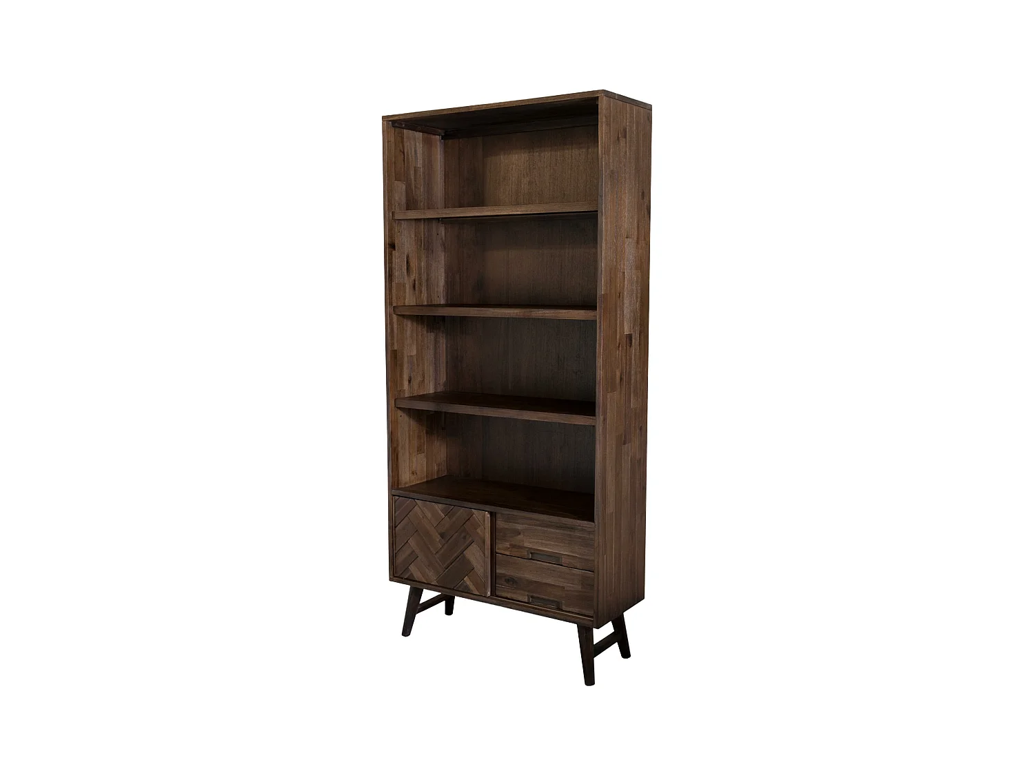 Vitrine ASHTON SC90 1D2D 90x35x195 Brun