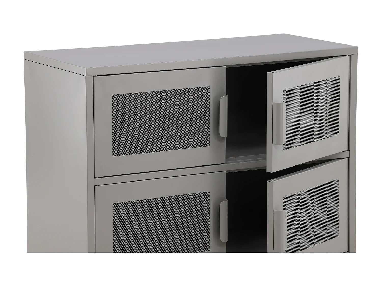 Vitrinekast NETT SC90 4D 90x40x75 Lichtgrijs