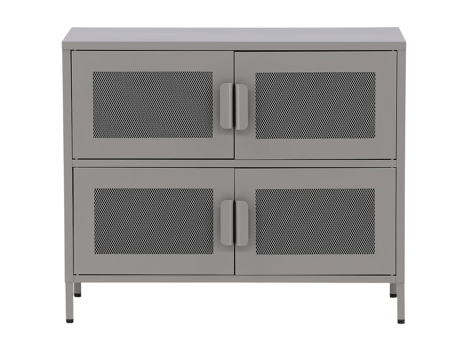 Vitrinekast NETT SC90 4D 90x40x75 Lichtgrijs