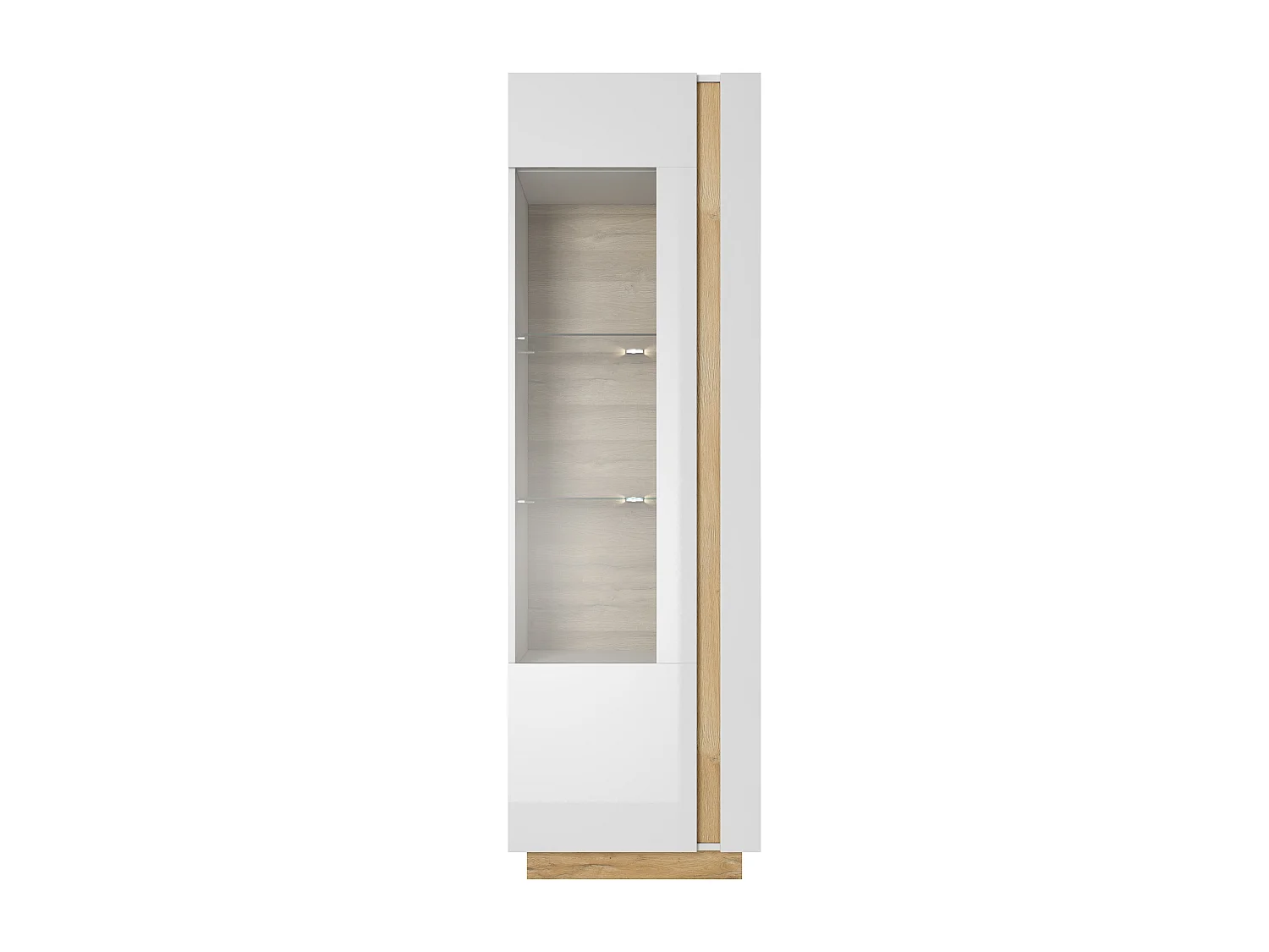Vitrine ARCADE SC60 1D 60x40x194 Blanc