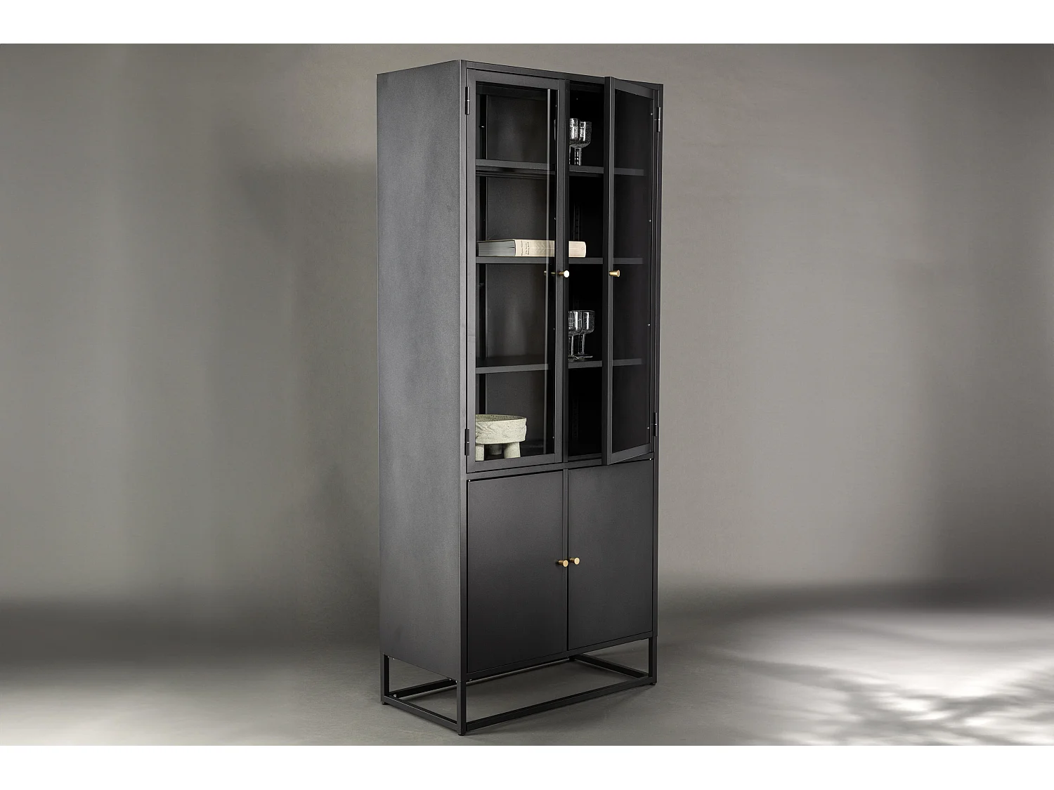 Vitrine BAKAL SC80 4D 80x41x190 Noir