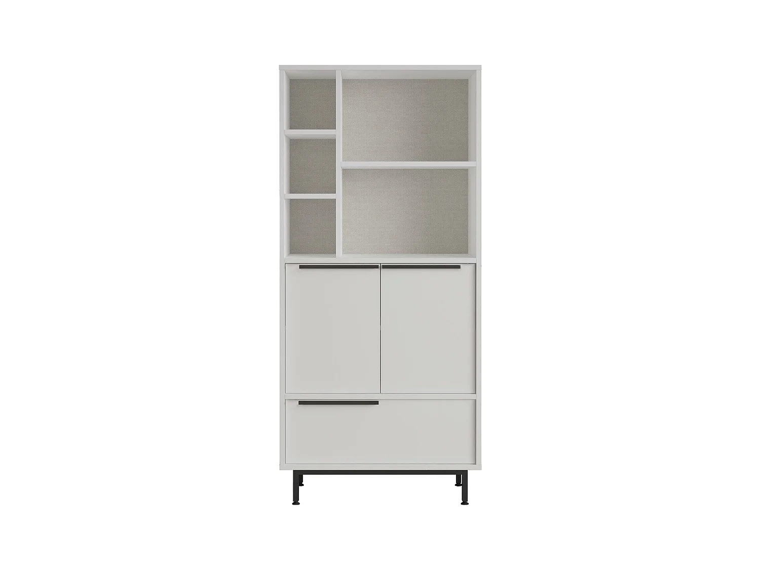 Vitrine OCEAN SC75 3D 75x36x162 Blanc