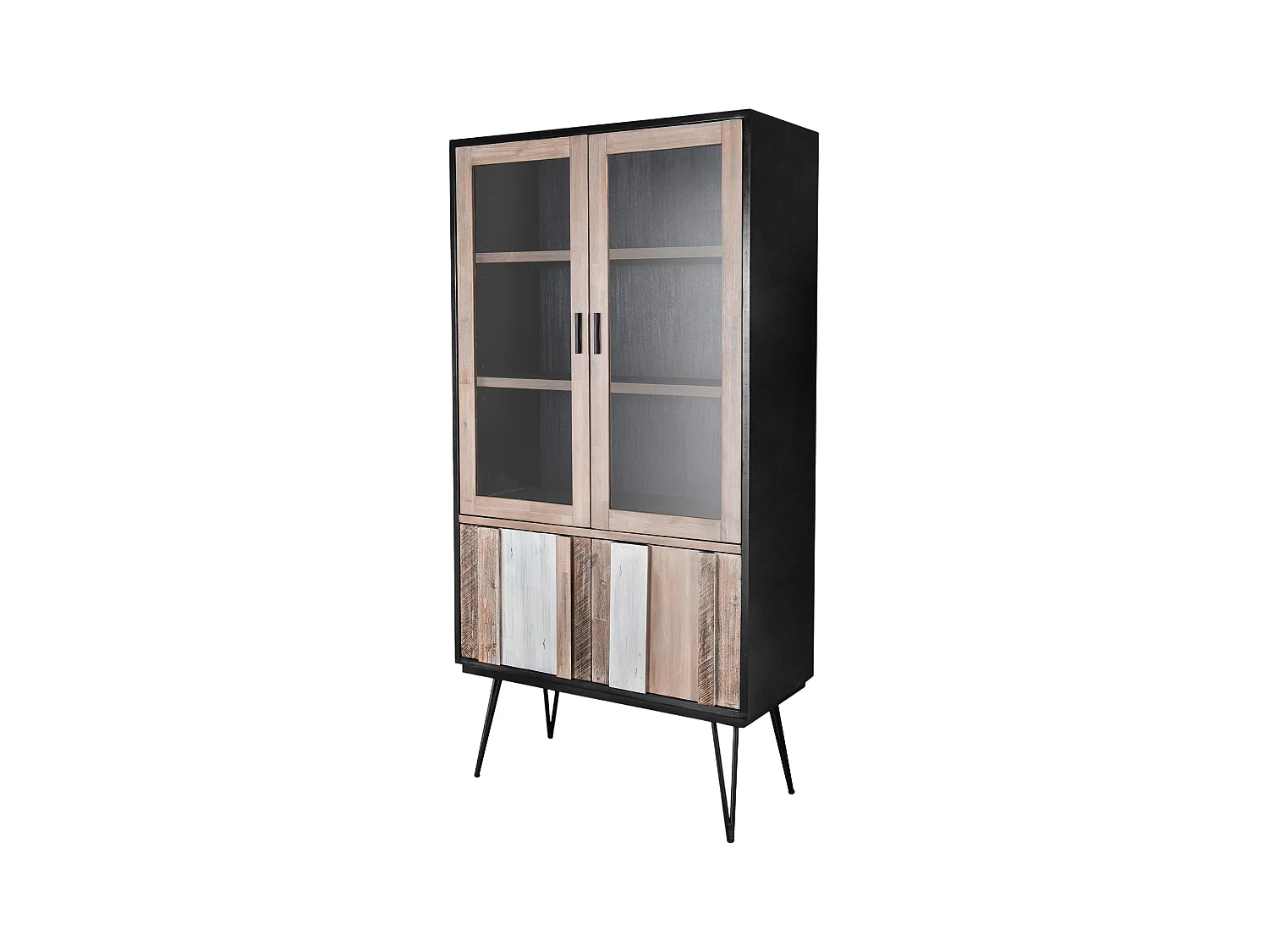 Vitrinekast ADESSO SC100 4D 100x45x195 Beige