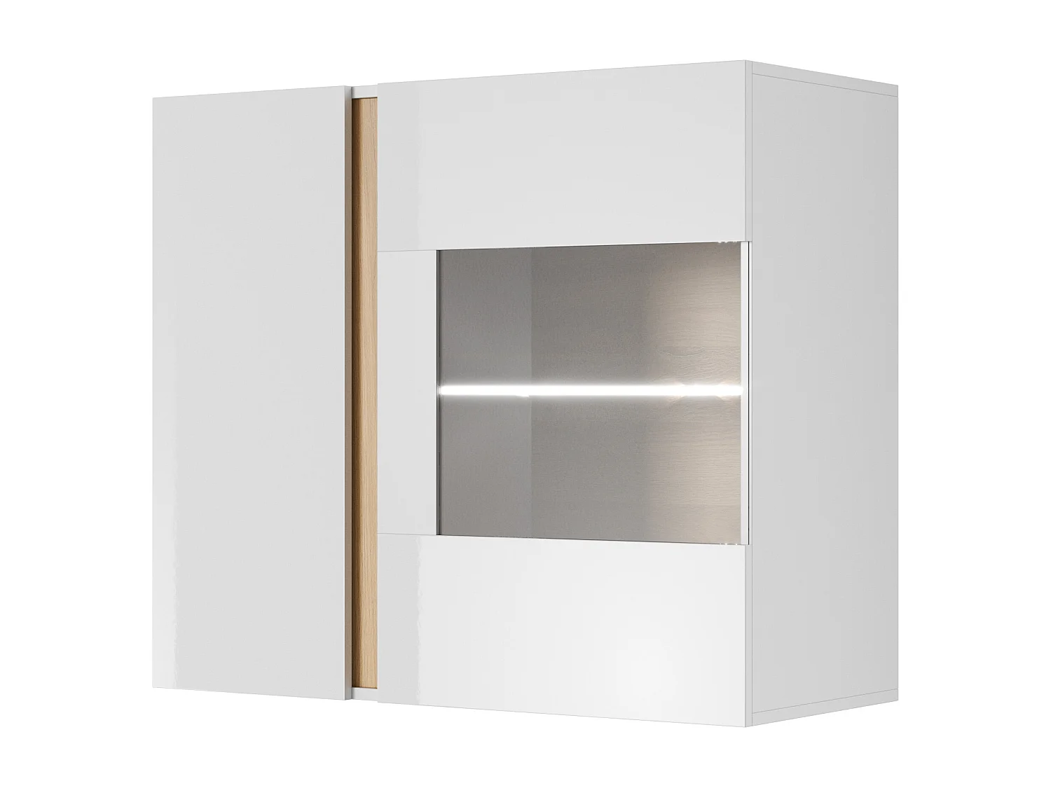 Vitrinekast ARCADE SC97 2D 97x40x83 Wit