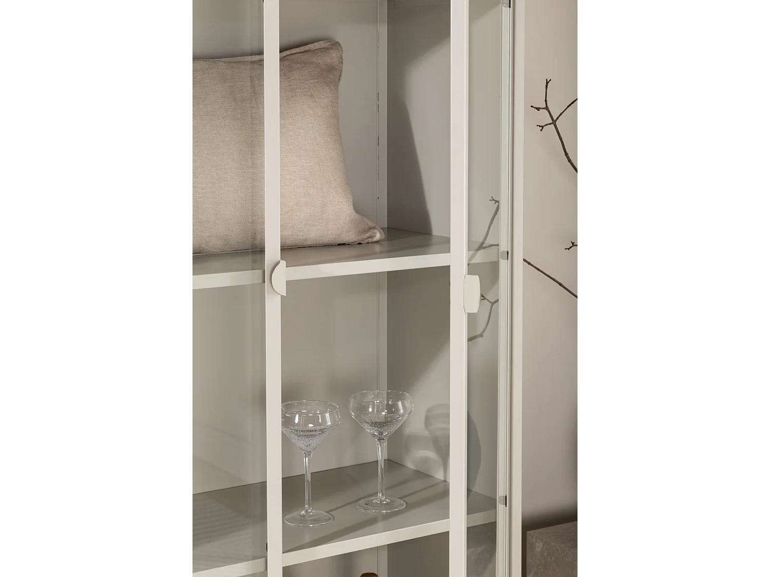 Vitrine PIRING SC90 2D 90x40x190 Beige