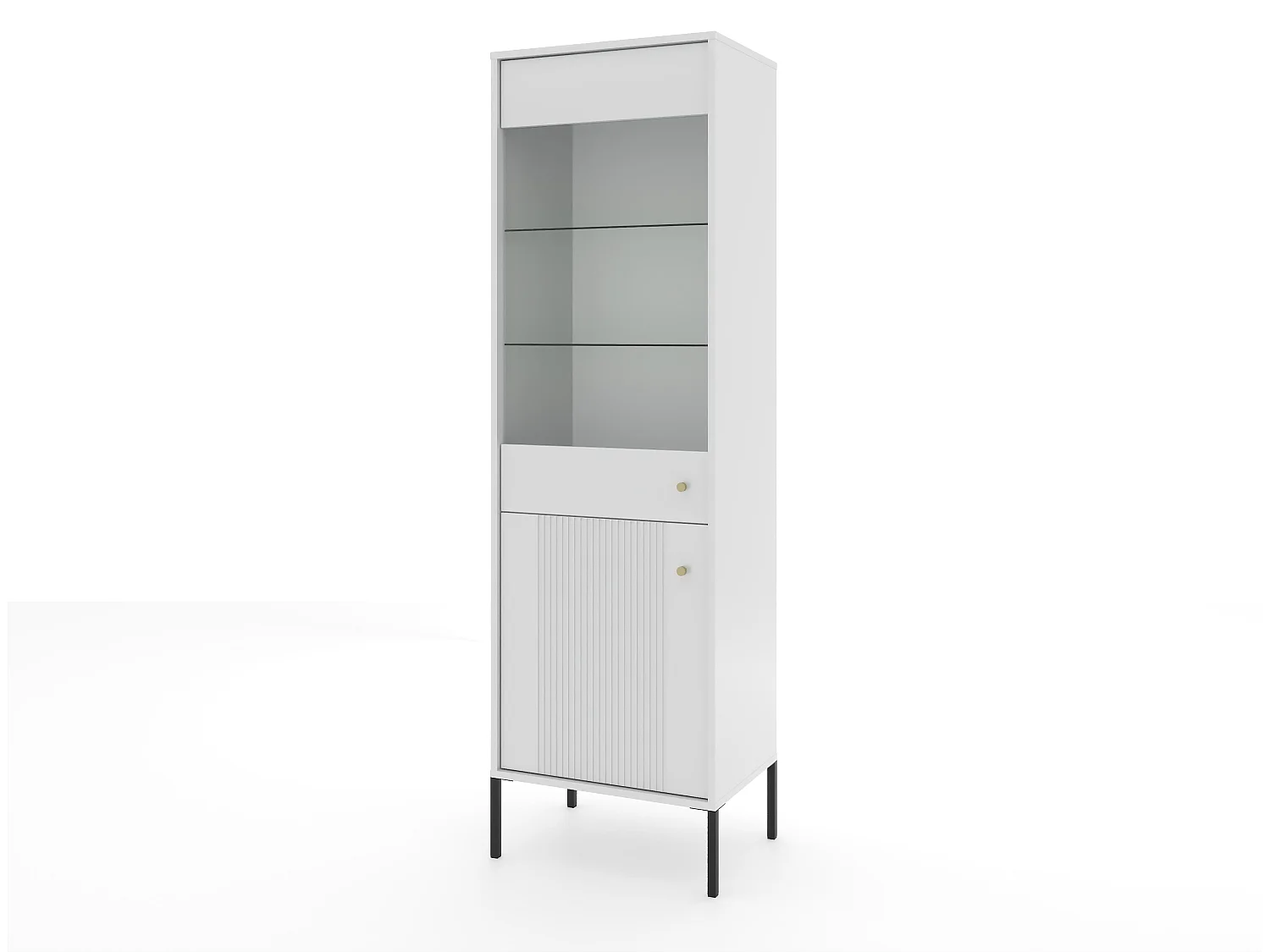 Vitrinekast ISEO SC54 2D 54x39x180 Wit
