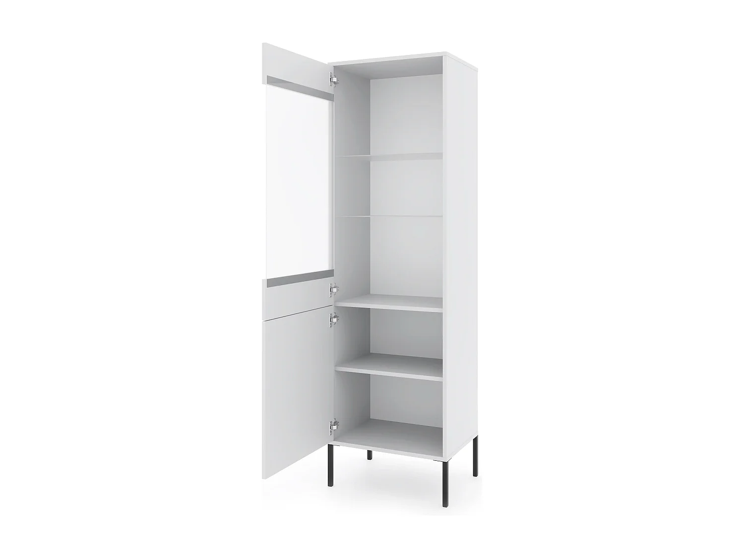 Vitrinekast ISEO SC54 2D 54x39x180 Wit