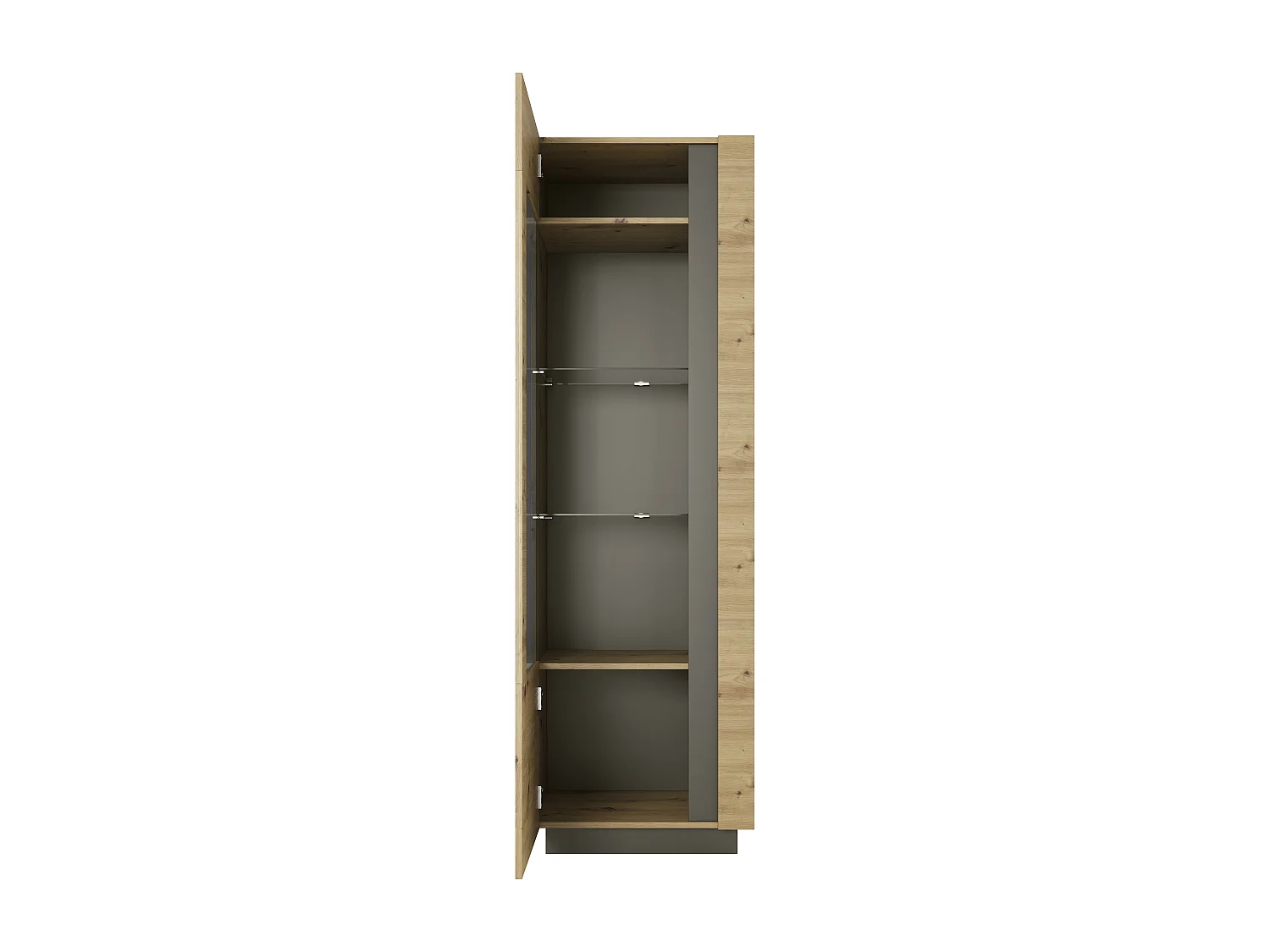 Vitrinekast ARCADE SC60 1D 60x40x194 Beige