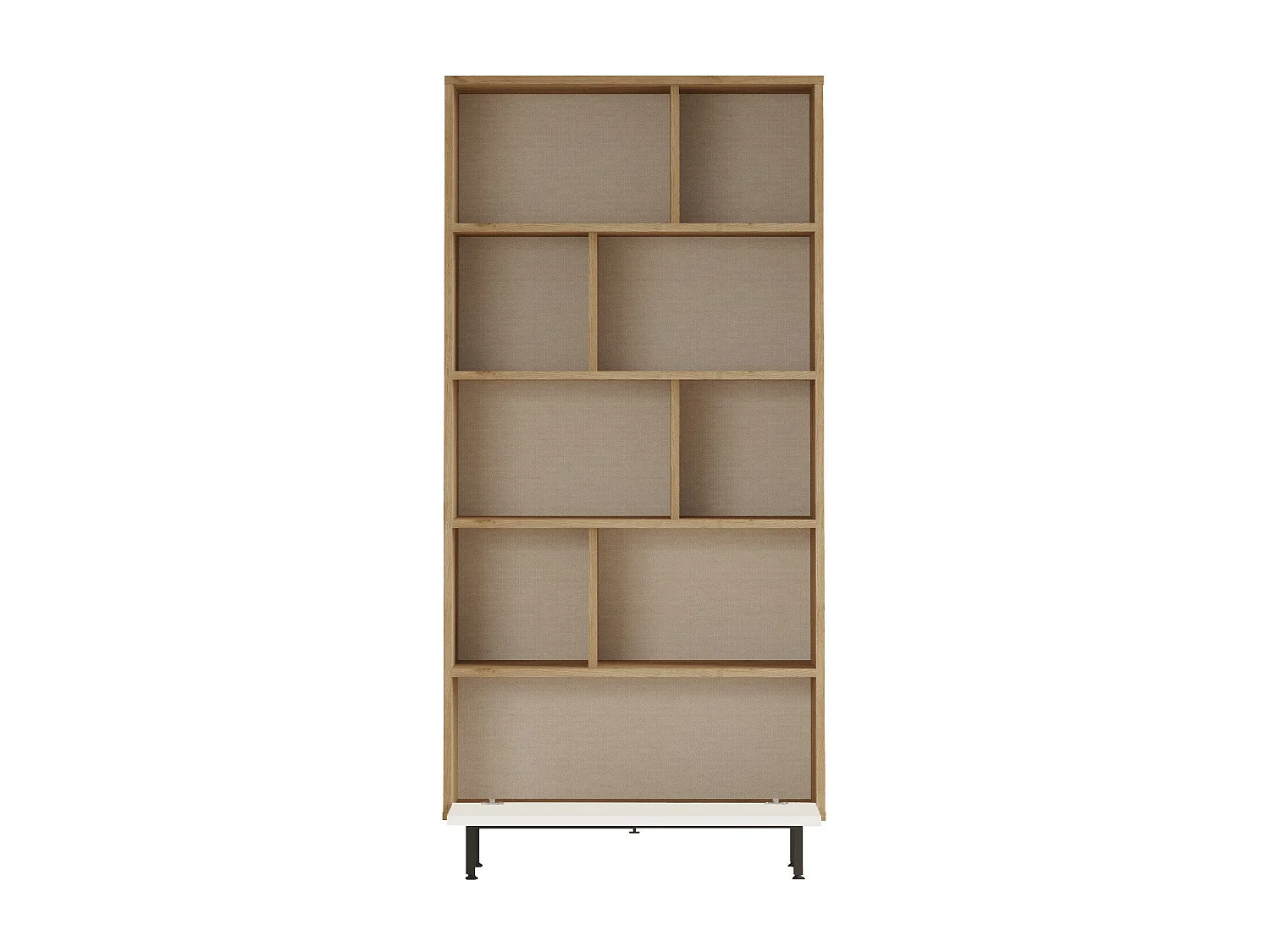 Vitrinekast CREA SC84 1D 84x30x176 Beige