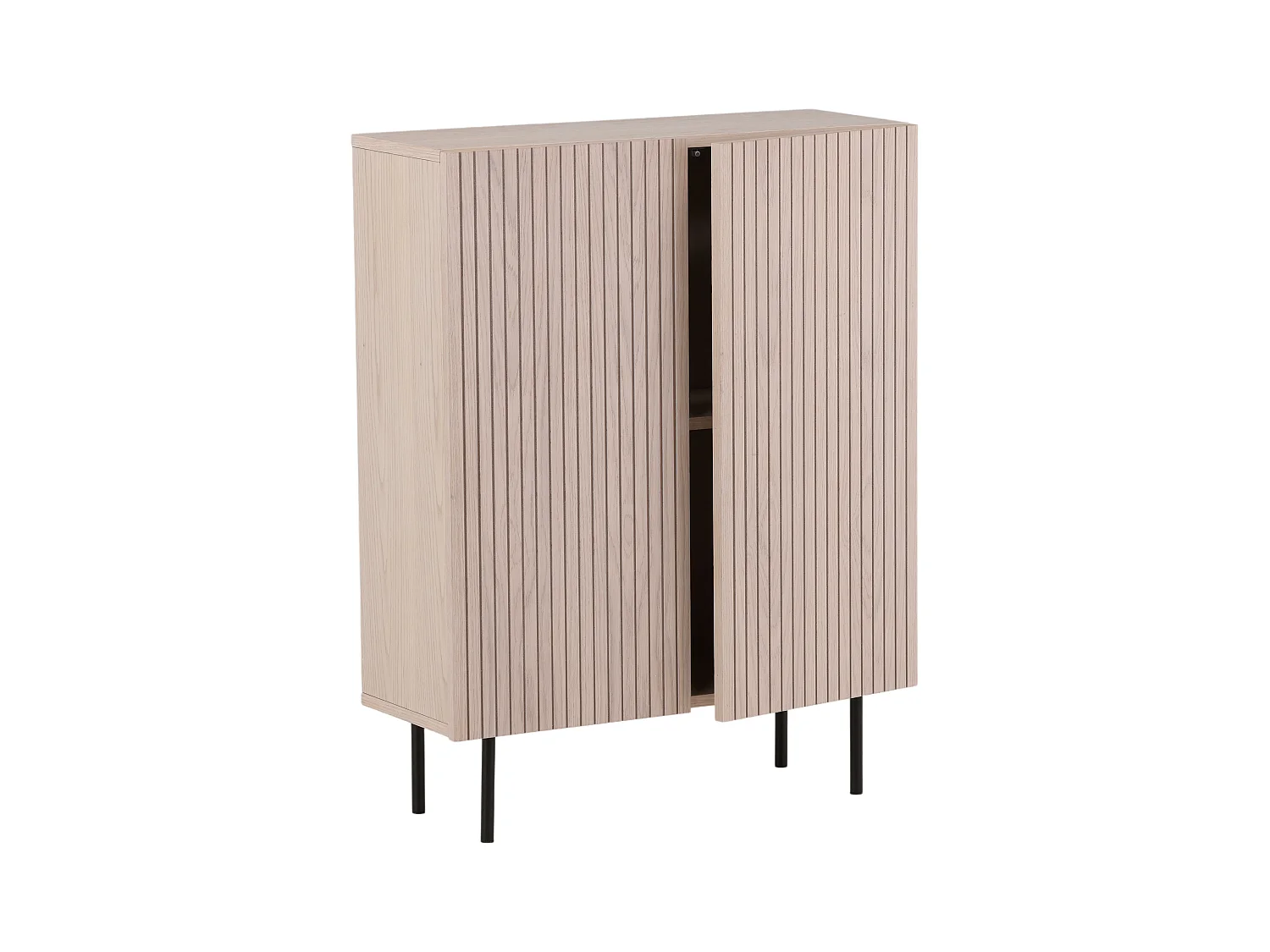 Vitrinekast BJÖRKÖN SC80 2D 80x30x103 Natuurlijk