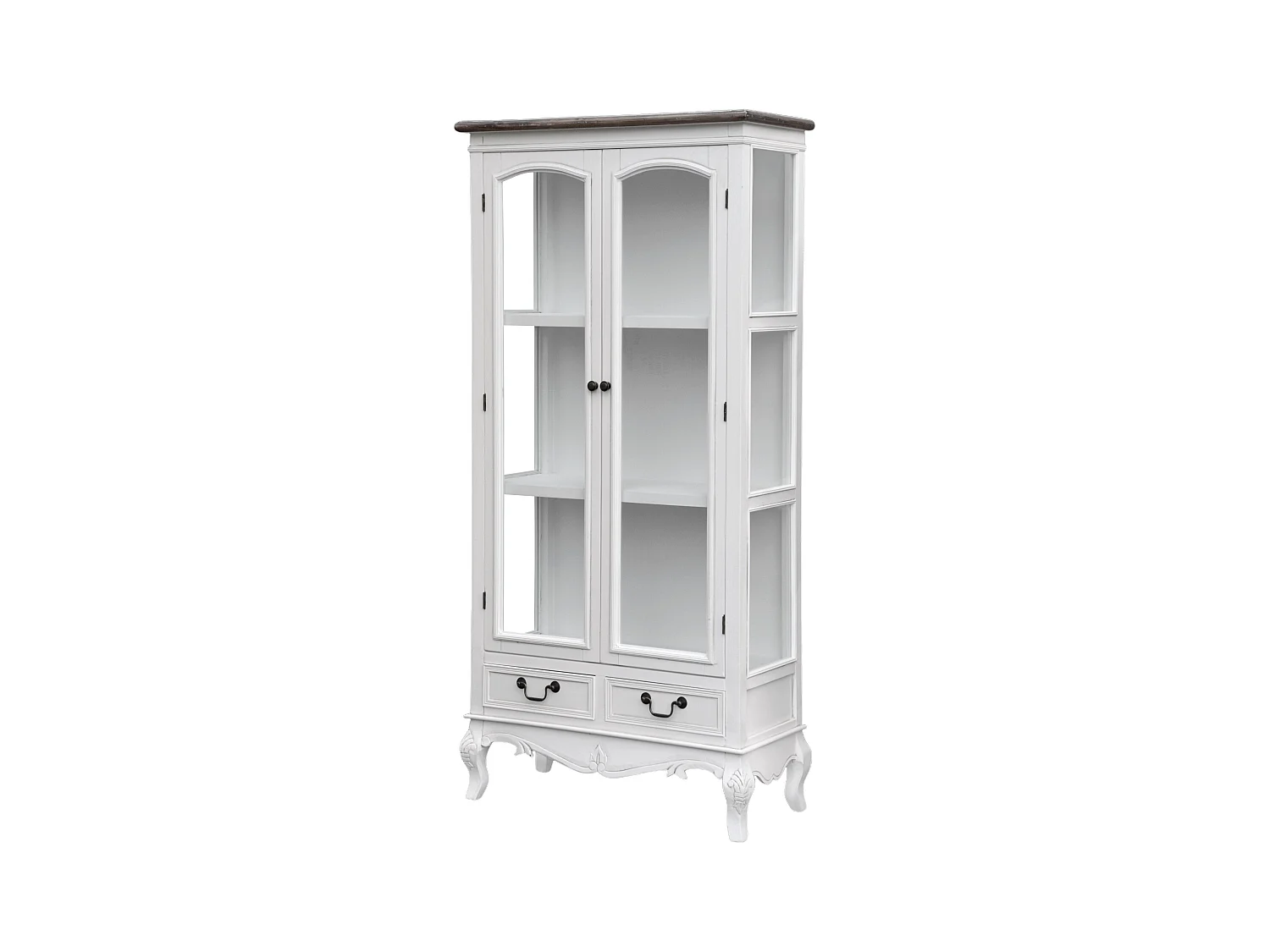 Vitrine RIMINI WHITE SC76 2D2D 76x35x156 Blanc