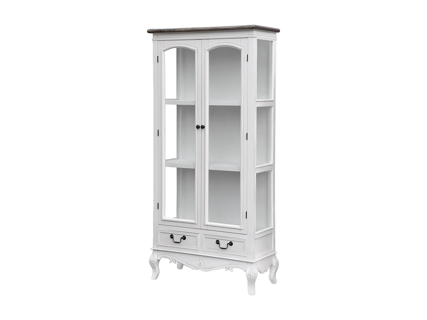 Vetrina RIMINI WHITE SC76 2D2D 76x35x156 Bianco