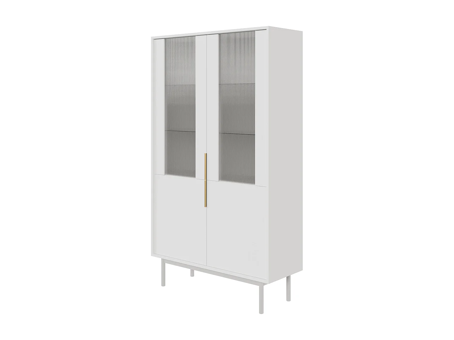 Vitrinekast VIVA SC104 2D 104x39x179 Wit