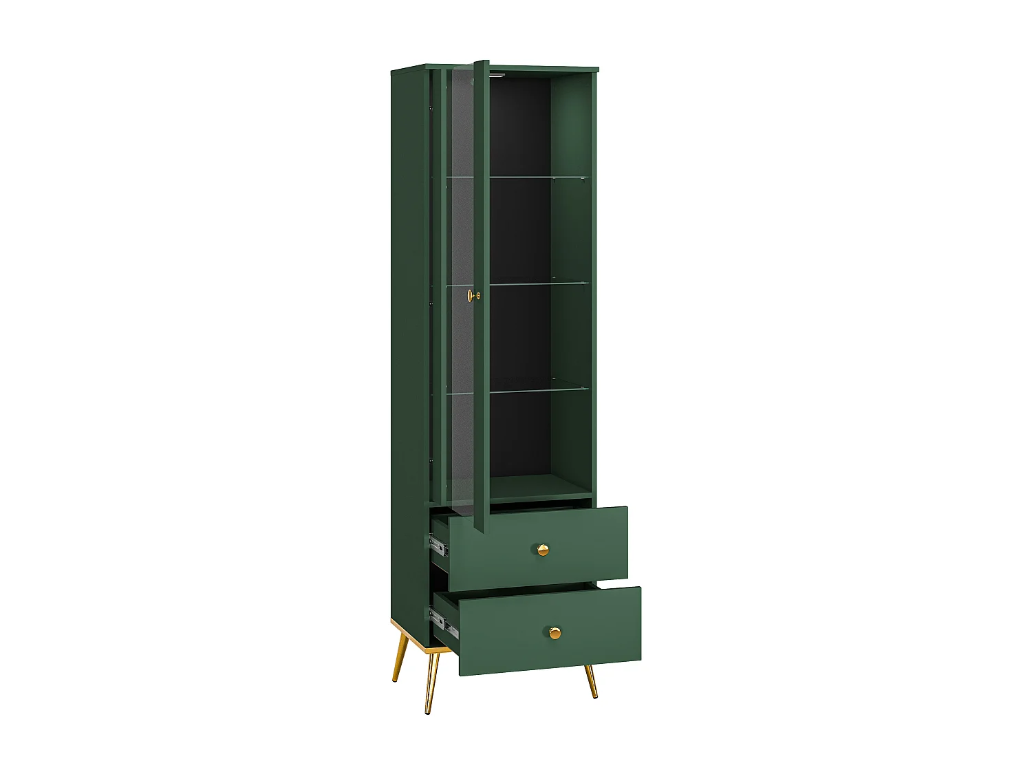 Vitrine FORT SC55 1D2D 55x40x190 Vert