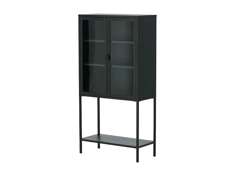 Vitrine MISHA SC75 2D 75x35x150 Noir
