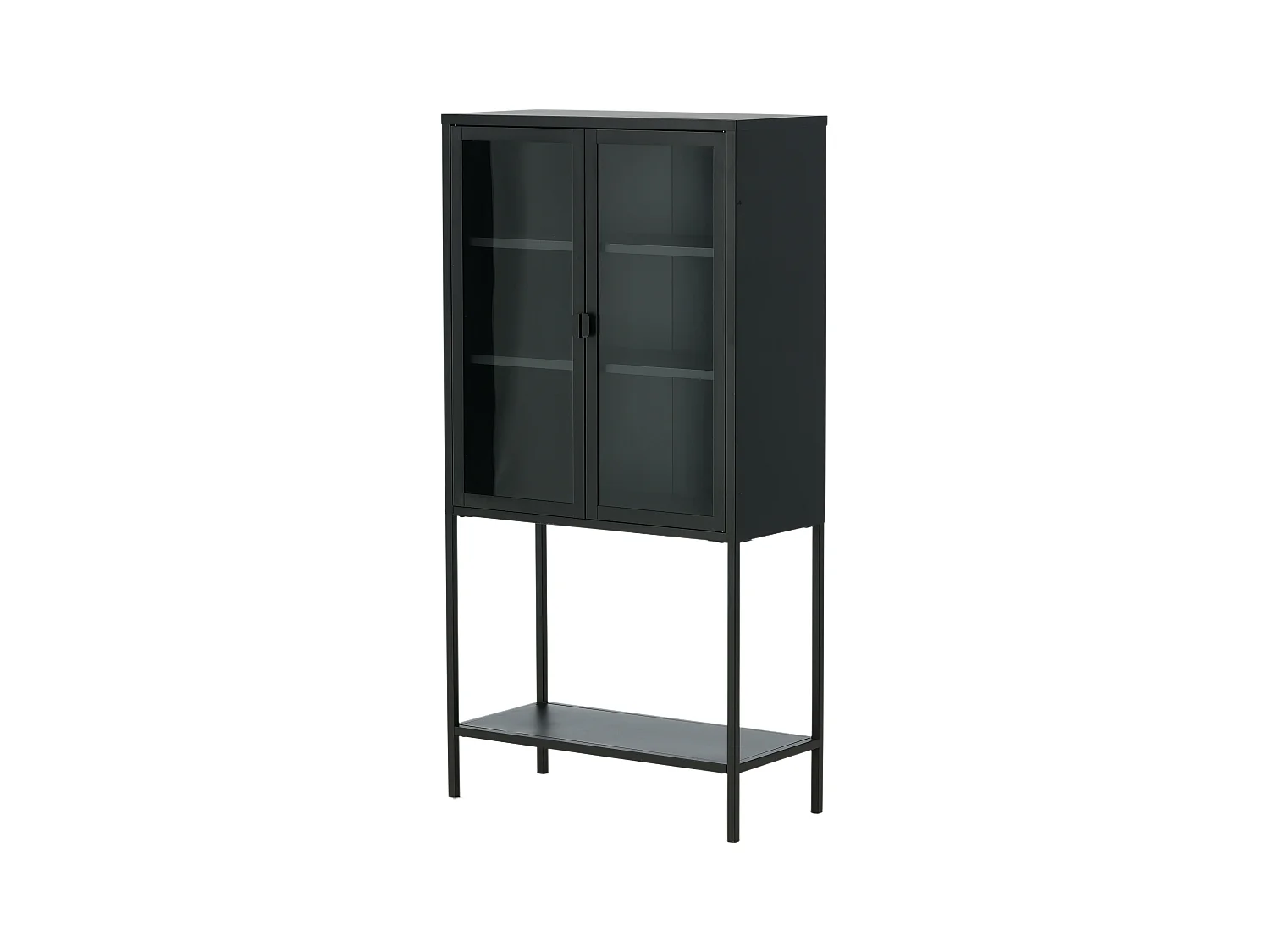 Vitrine MISHA SC75 2D 75x35x150 Noir