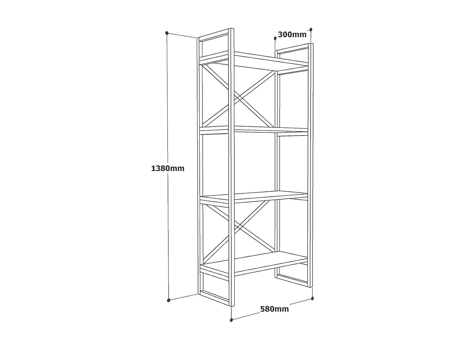 Vitrinekast VOYAGE SC55 55x30x138 Beige