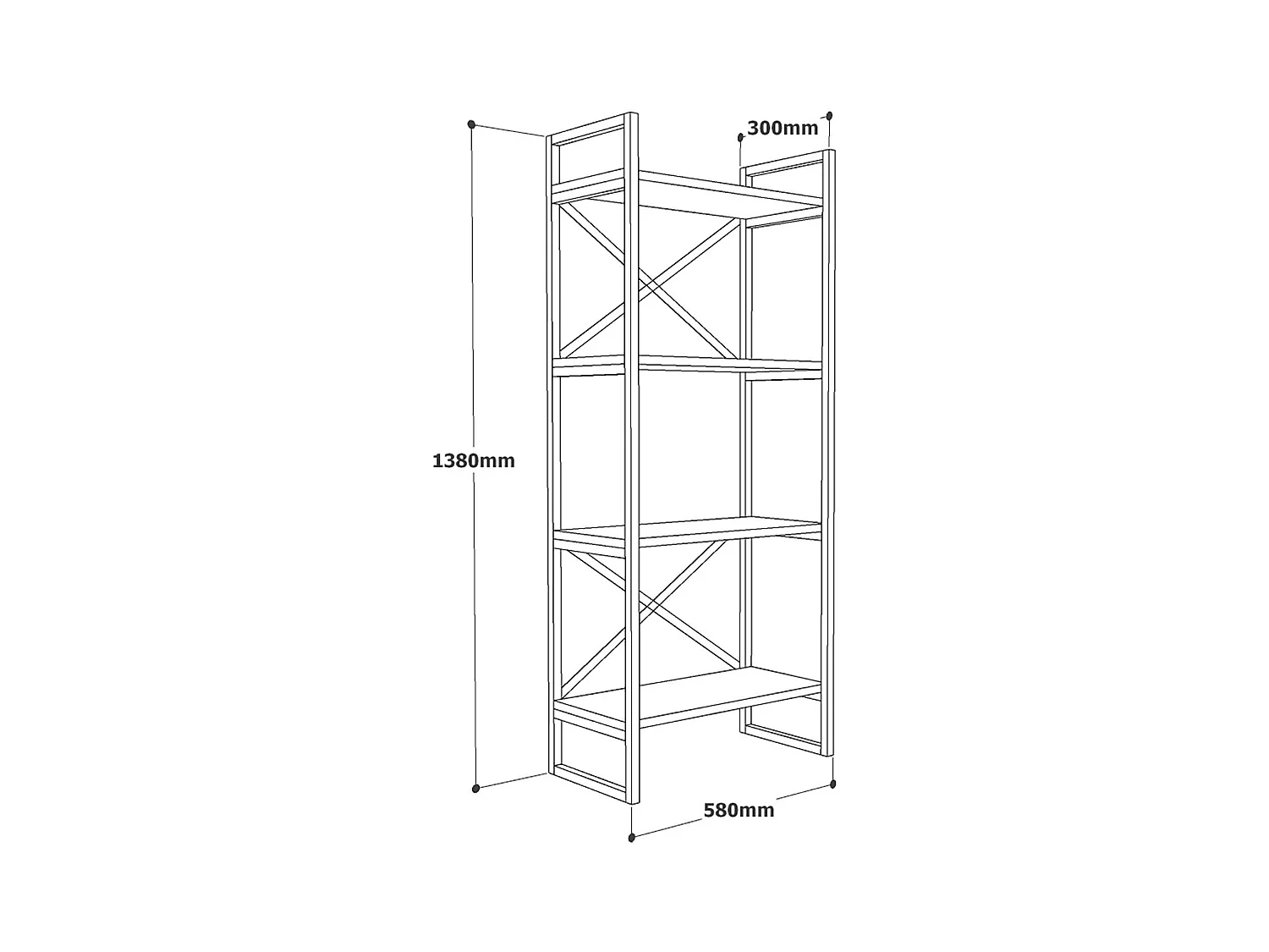 Vitrine VOYAGE SC55 55x30x138 Beige