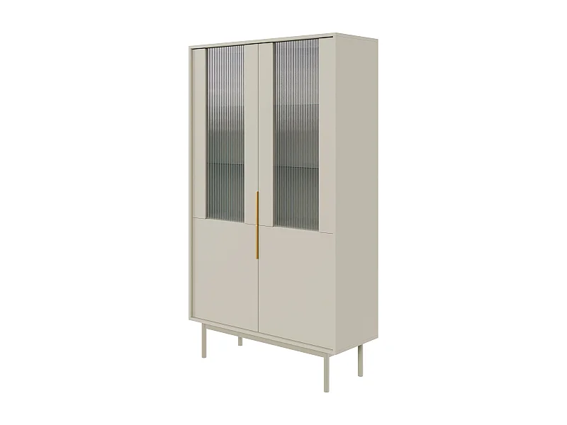 Vitrinenschrank VIVA SC104 2D 104x39x179 Beige
