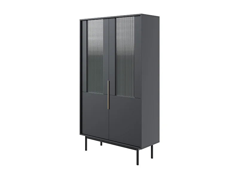 Vitrina VIVA SC104 2D 104x39x179 Negro