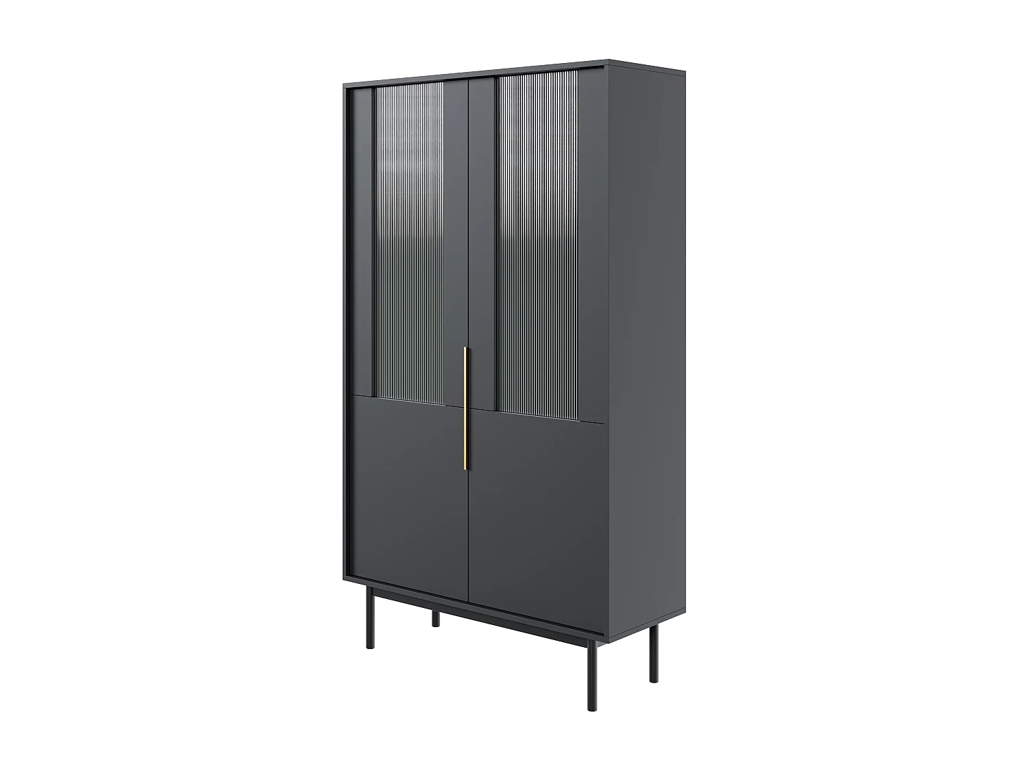 Vetrina VIVA SC104 2D 104x39x179 Nero