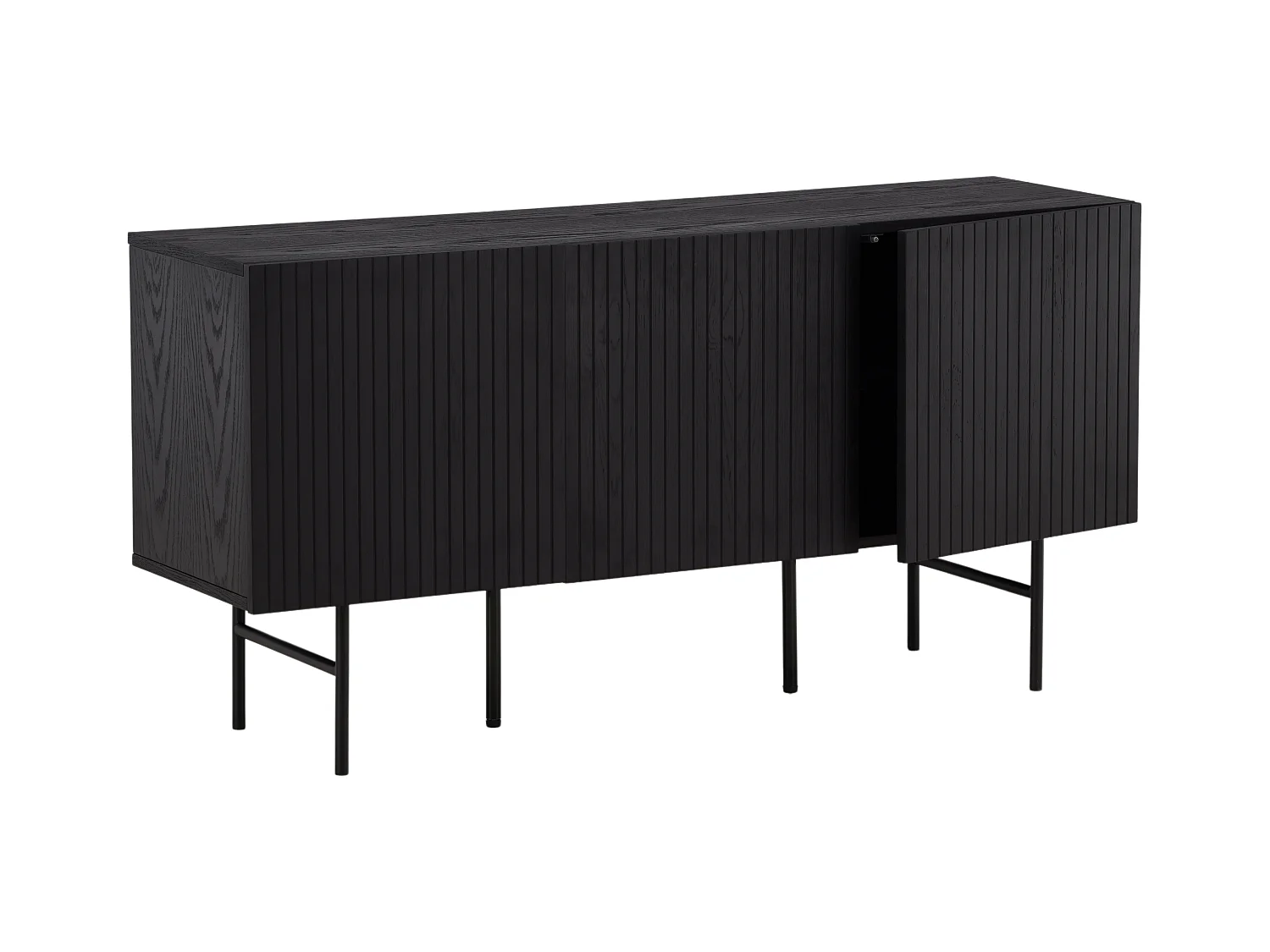 Vitrinekast BJÖRKÖN SC150 3D 150x42x75 Zwart