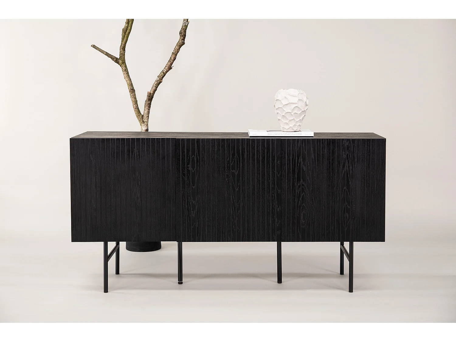 Vitrinekast BJÖRKÖN SC150 3D 150x42x75 Zwart