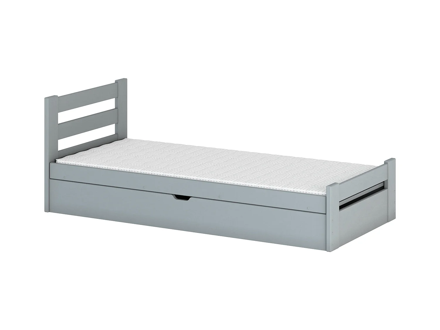 Lit enfant NELA KSB004 90x190 cm Gris