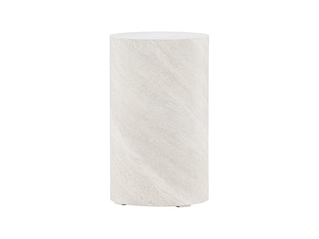 York Ecktisch Ø30 cm Sockel grau.