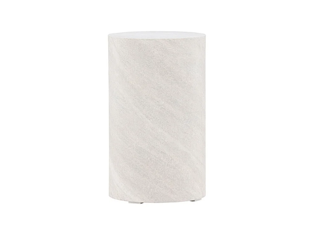 York Ecktisch Ø30 cm Sockel grau.