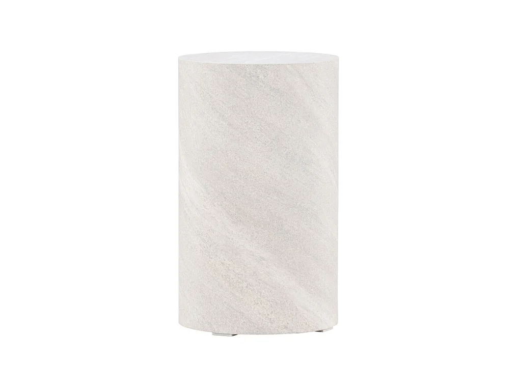 York Ecktisch Ø30 cm Sockel grau.