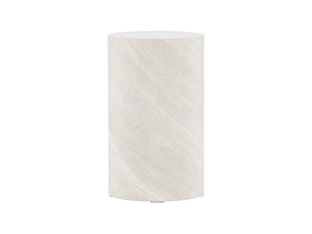 York Ecktisch Ø30 cm Sockel grau.