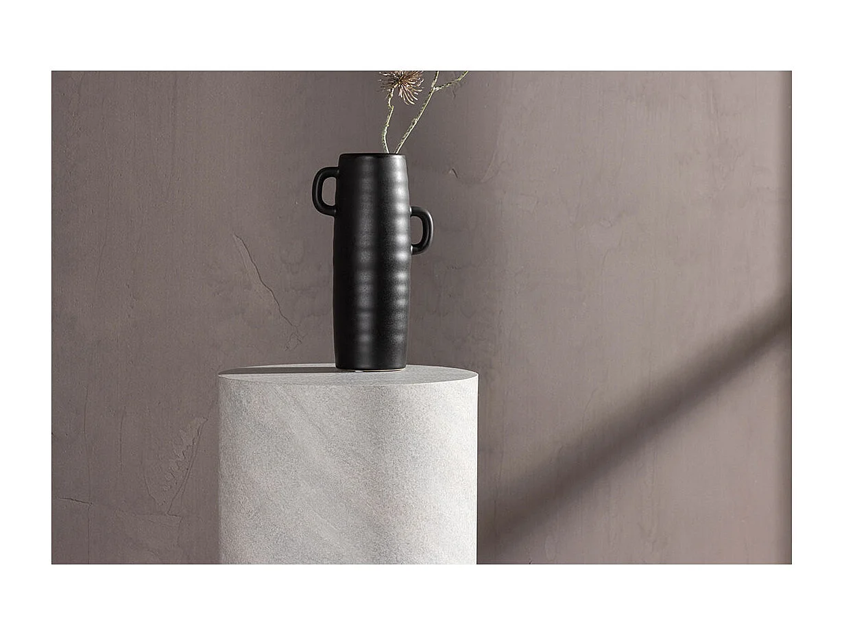 York table d'angle Ø30 cm piédestal gris.