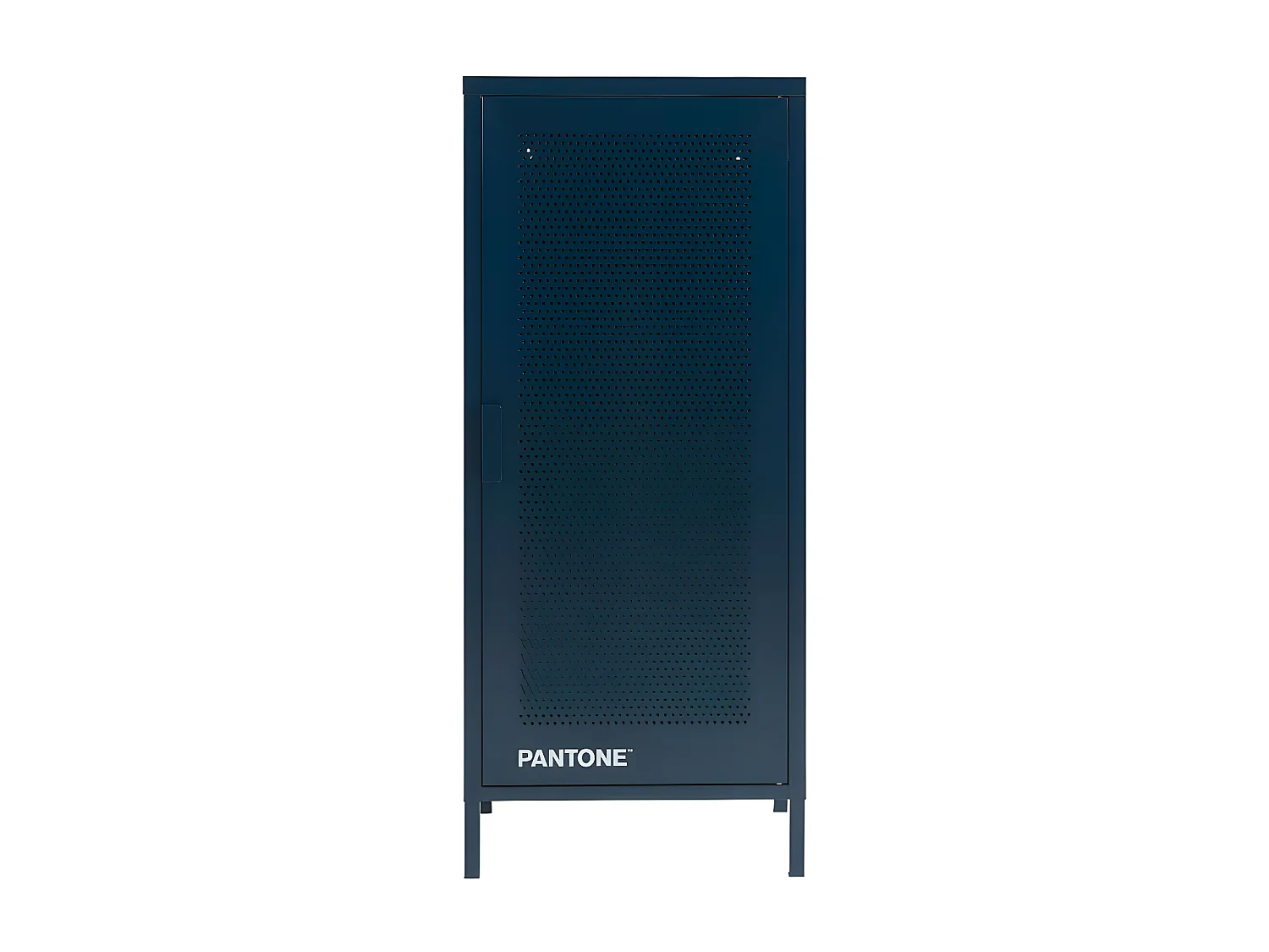 Nino - Petit meuble de rangement en métal PANTONE H105cm - Bleu nuit