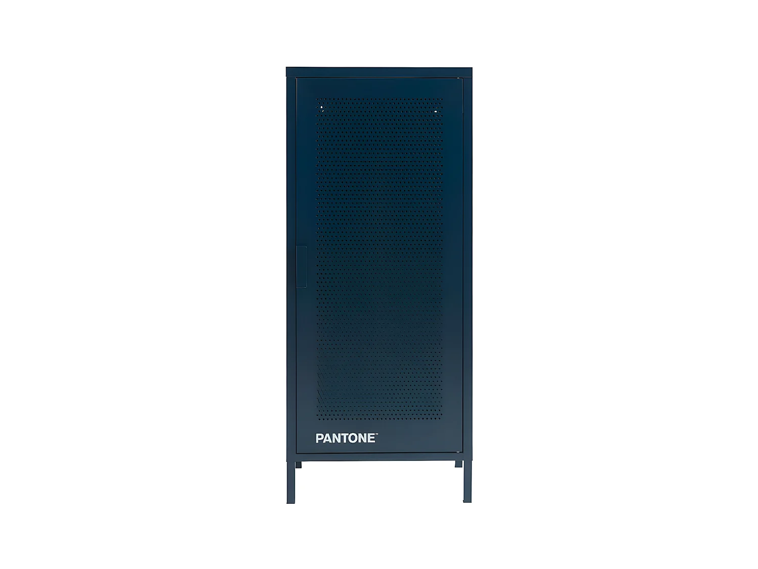 Nino - Petit meuble de rangement en métal PANTONE H105cm - Bleu nuit