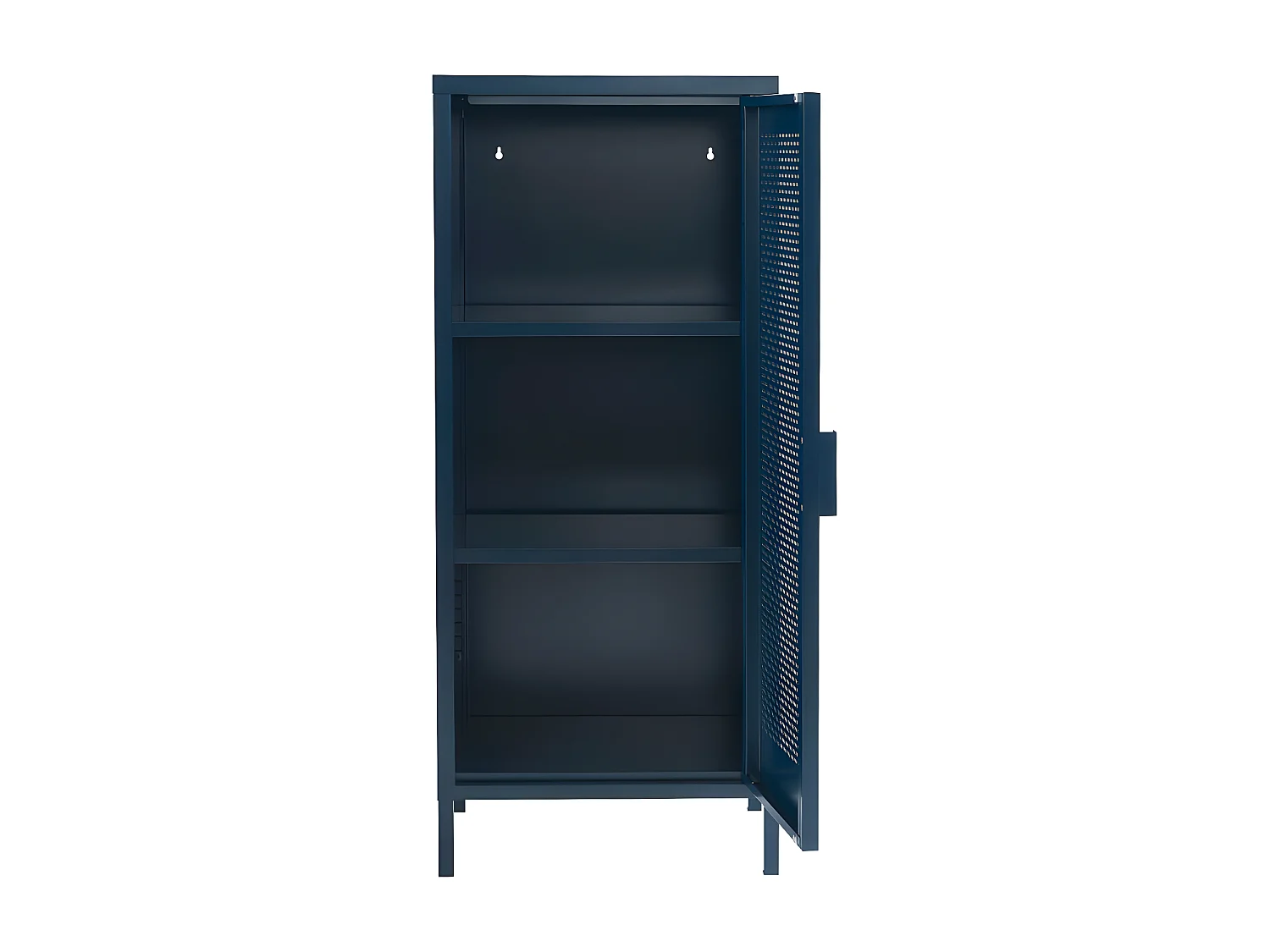 Nino - Petit meuble de rangement en métal PANTONE H105cm - Bleu nuit