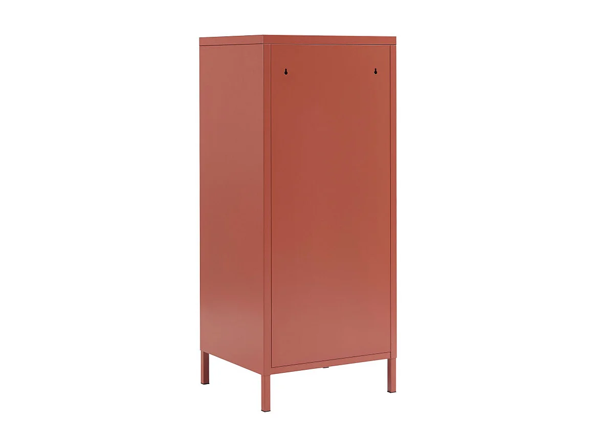 Nino - Petit meuble de rangement 3 tiroirs en métal PANTONE H105cm - Terracotta