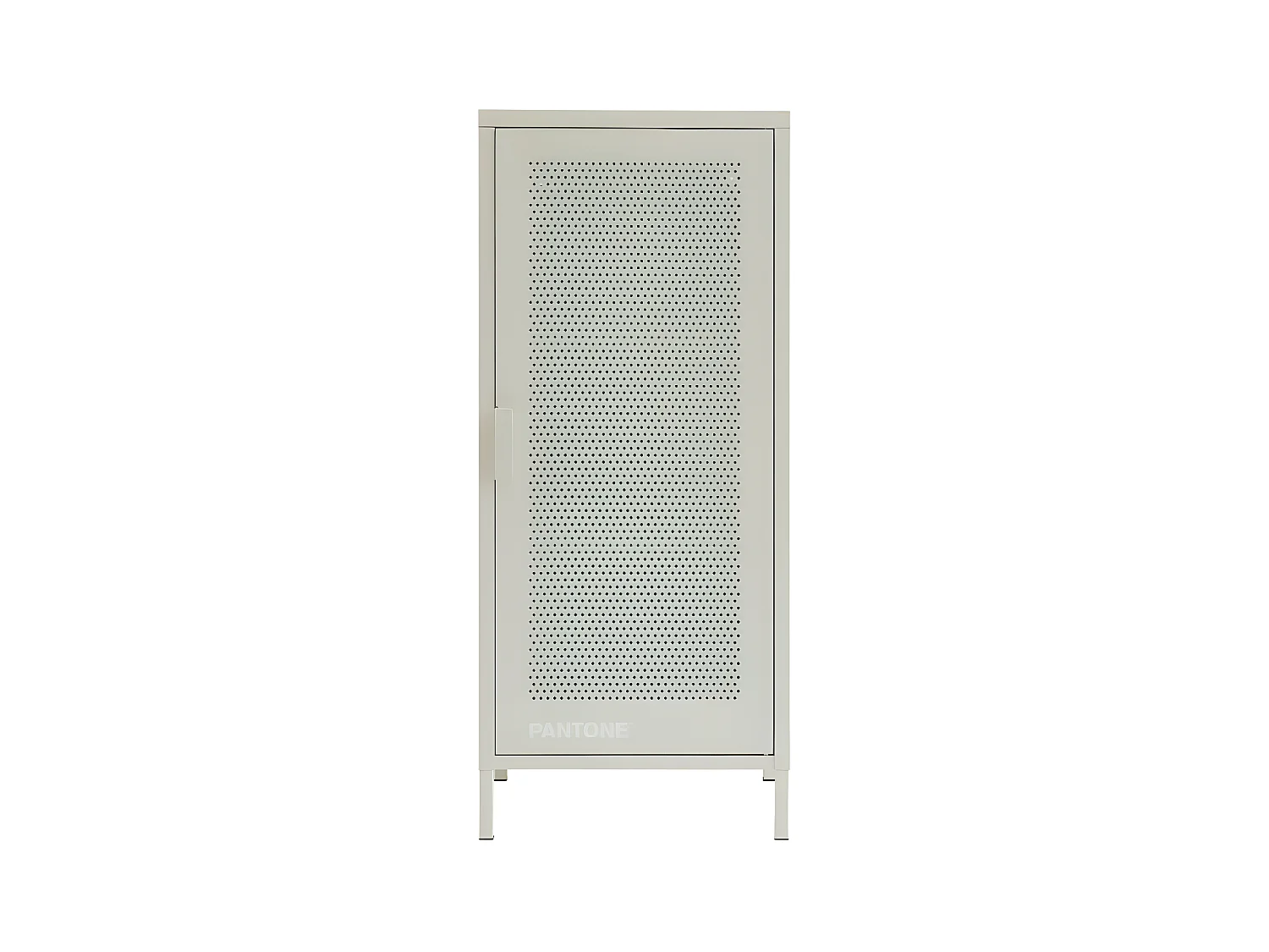 Nino - Petit meuble de rangement en métal PANTONE H105cm - Beige