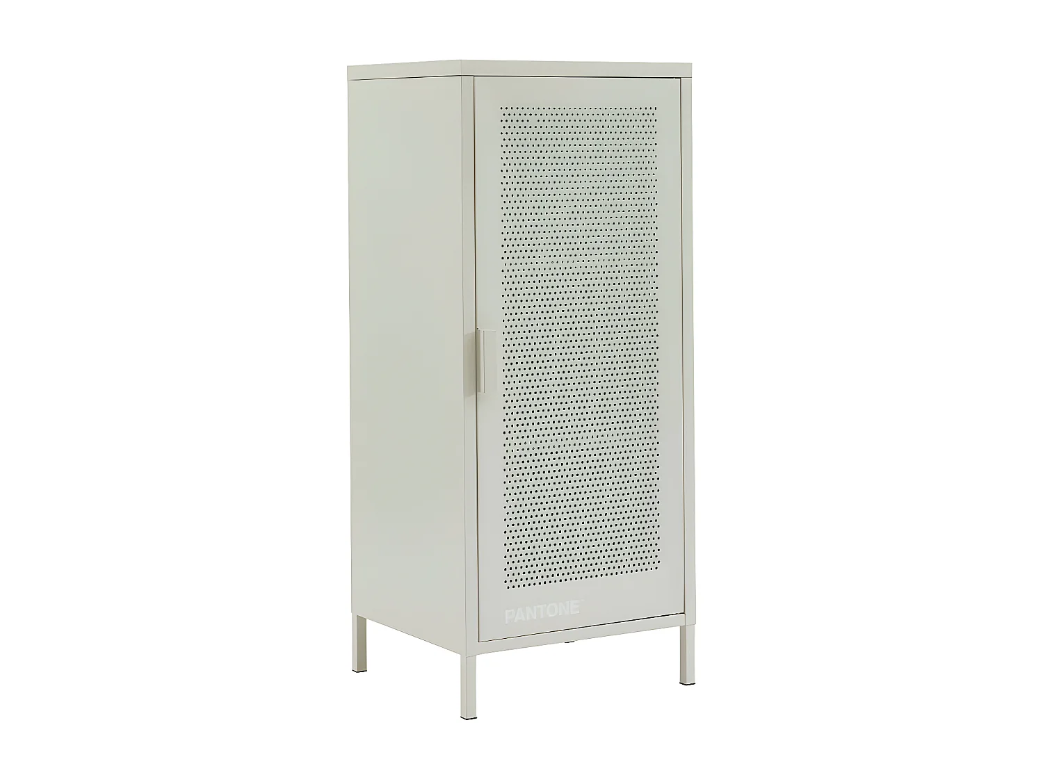 Nino - Petit meuble de rangement en métal PANTONE H105cm - Beige