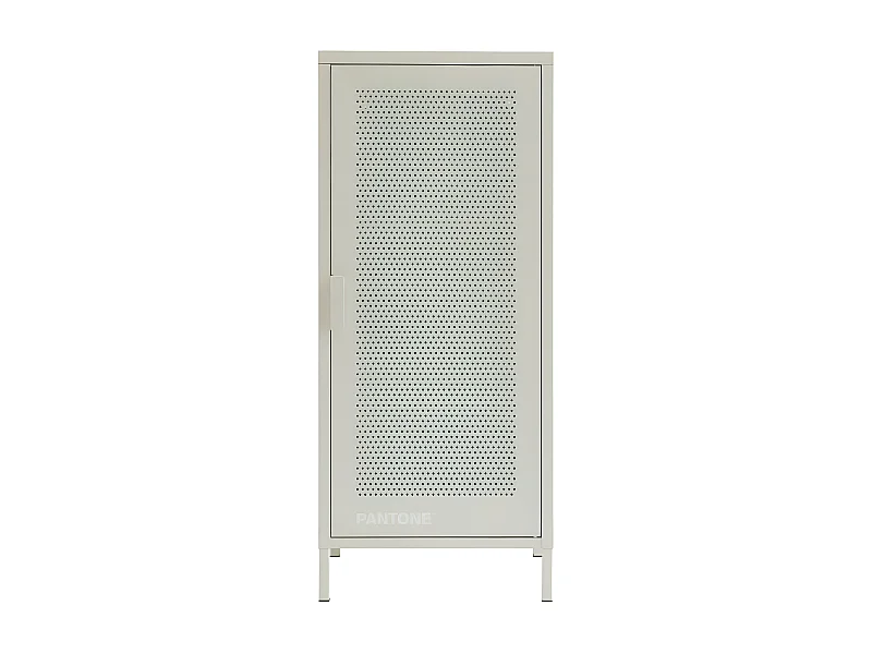Nino - Petit meuble de rangement en métal PANTONE H105cm - Beige