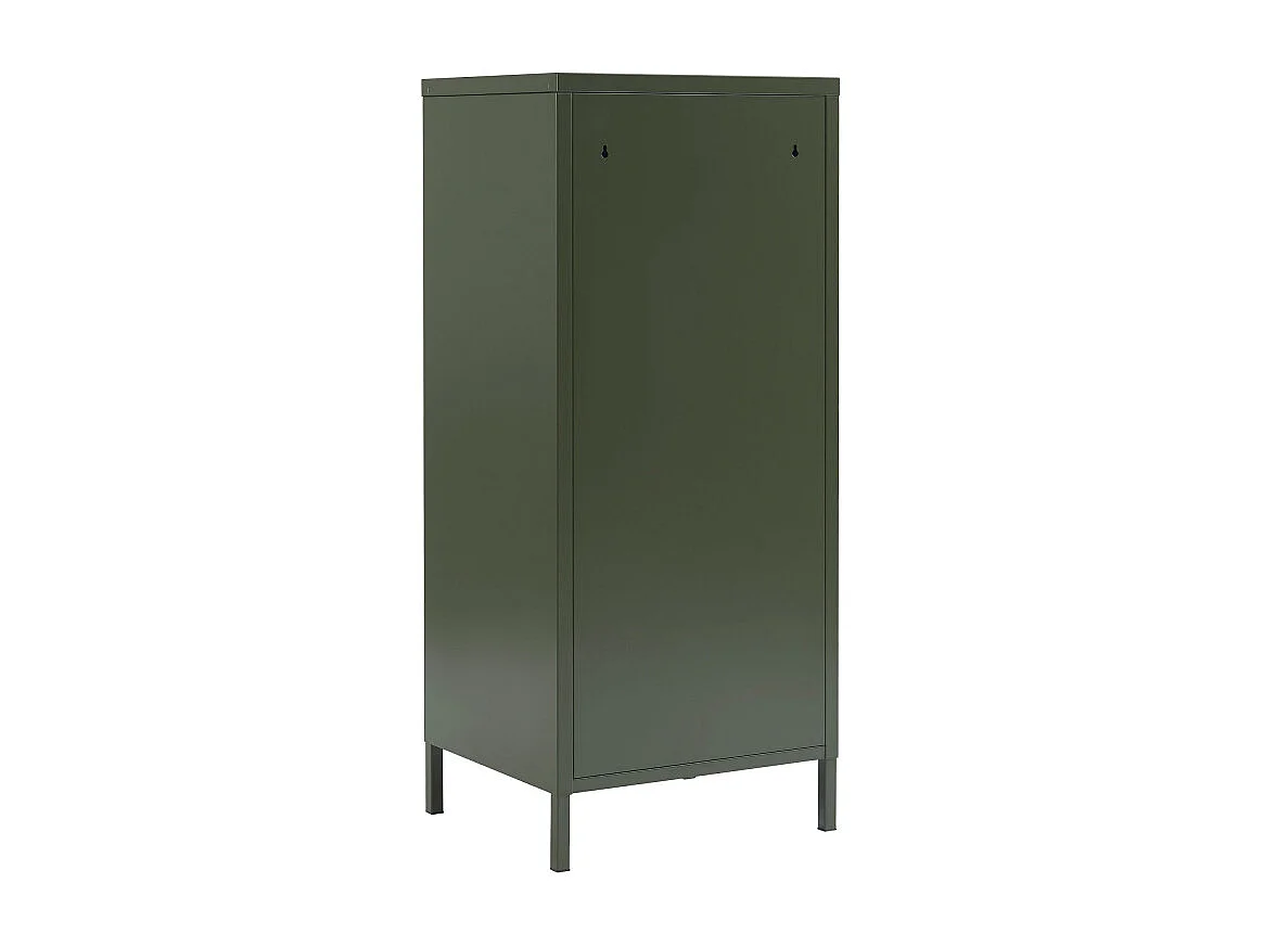 Nino - Petit meuble de rangement 3 tiroirs en métal PANTONE H105cm - Vert kaki
