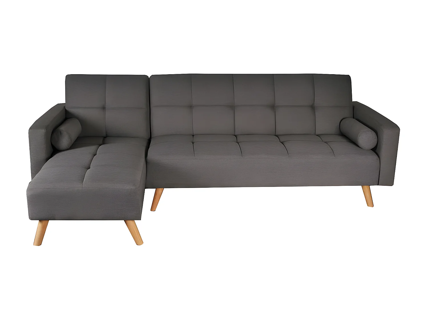 Canapé d'angle convertible gauche ASGARD / GRIS